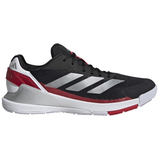 Adidas Crazyquick LS Padel Noir Argent Rouge Baskets