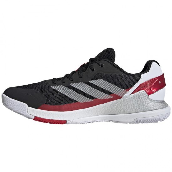 Adidas Crazyquick LS Padel Noir Argent Rouge Baskets