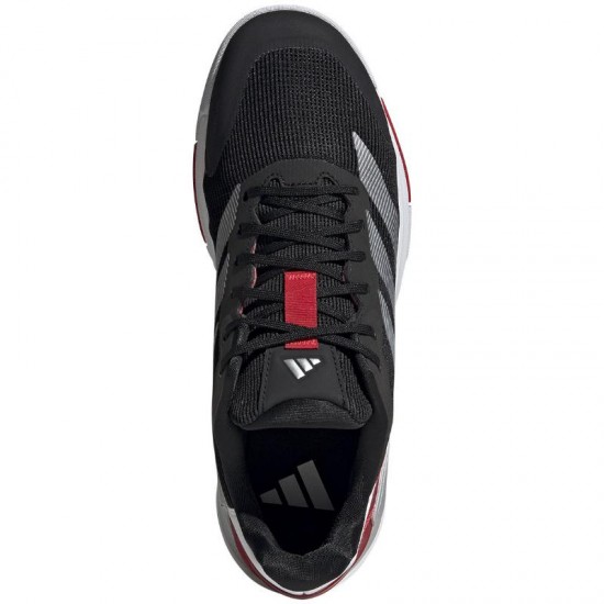 Adidas Crazyquick LS Padel Preto Prata Vermelho Tenis