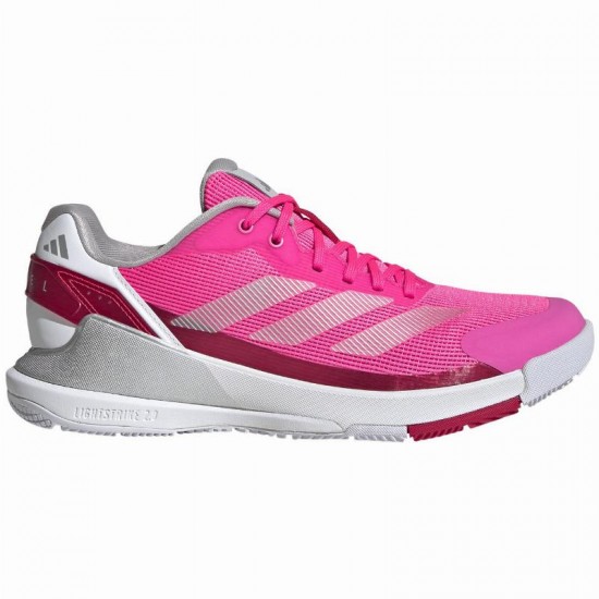 Zapatillas Adidas Crazyquick LS Padel Rosa Plata Rojo Mujer