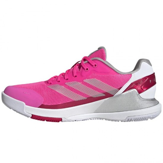 Tenis Adidas Crazyquick LS Padel Rosa Prata Vermelho Feminino