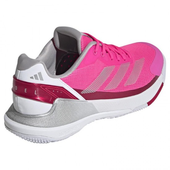 Adidas Crazyquick LS Padel Pink Silver Red Women''s Sneakers