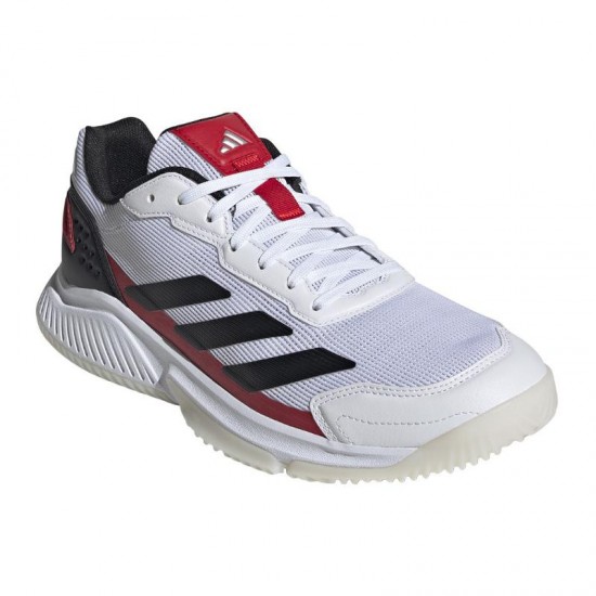 Adidas Courtquick Padel Bianco Nero Rosso Sneakers