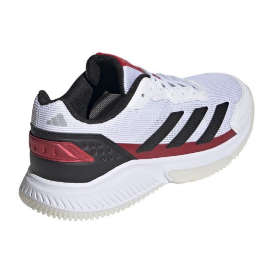 Adidas Courtquick Padel White Black Red Sneakers