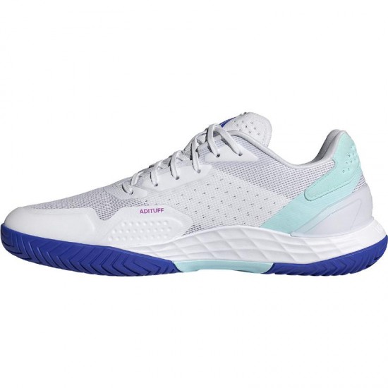 Adidas Defiant Speed 2 Bianco Blu Aqua Scarpe da ginnastica