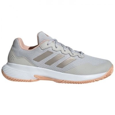 Adidas Gamecourt 2.0 Metallic Grey Coral Sneakers Donna