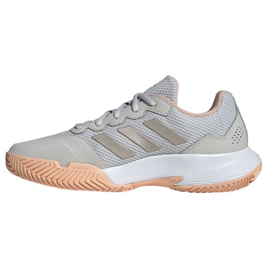 Tenis Adidas Gamecourt 2.0 Metallic Gray Coral para Mulheres