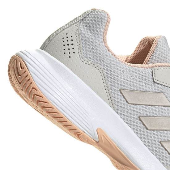 Tenis Adidas Gamecourt 2.0 Metallic Gray Coral para Mulheres