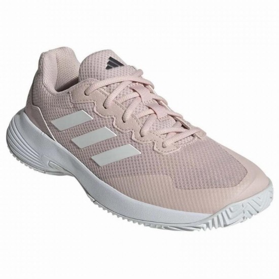 Tenis Adidas GameCourt 2.0 Rosa Branco Feminino