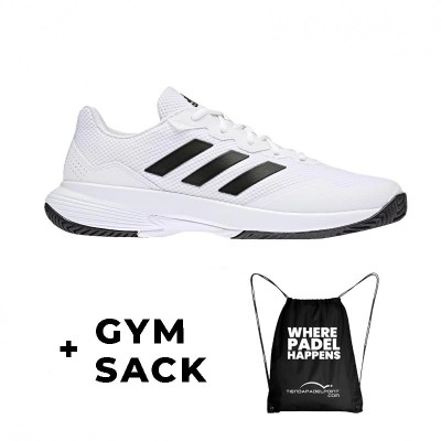 Adidas Gamecourt 2 Black White Sneakers