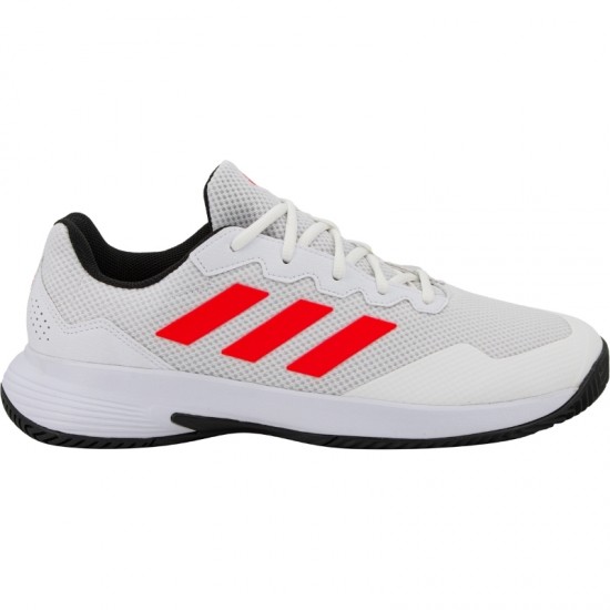 Tenis Adidas GameCourt 2 Branco Vermelho Preto