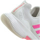 T?nis Adidas GameCourt 2 Branco Rosa Feminino