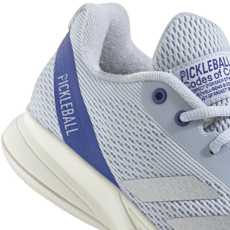 T?nis Adidas Pickleball Courtflash Azul Prata Feminino