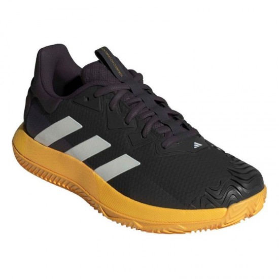 Adidas Solematch Control Clay Black Silver Orange Shoes