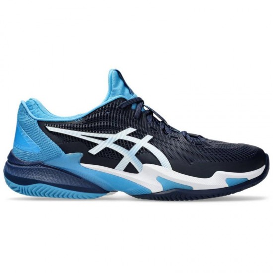 Tenis Asics Court FF 3 Clay Novak Azul Branco