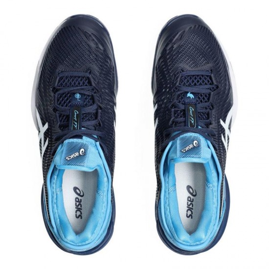 Tenis Asics Court FF 3 Clay Novak Azul Branco