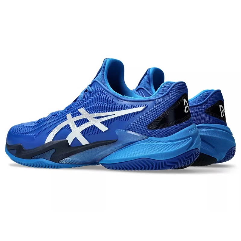 T?nis Asics Court FF 3 Novak Clay Azul Preto Prateado