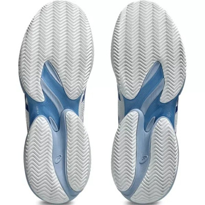 Tênis Asics Court FF 3 Novak Clay Branco Tuna Azul