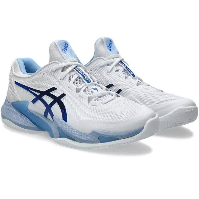 T?nis Asics Court FF 3 Novak Clay Branco Tuna Azul