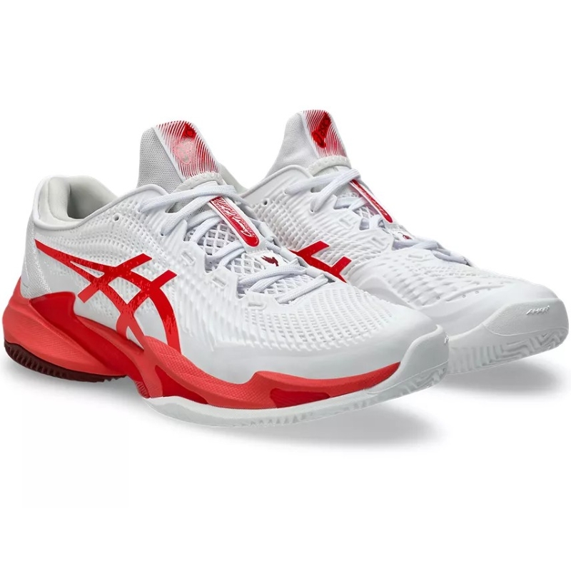 Asics Court FF 3 Novak Clay White Red Sneakers