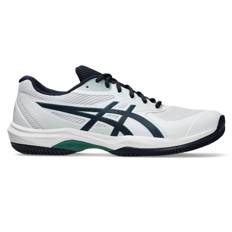 T?nis Asics Game FF Clay Branco Azul Meia-Noite