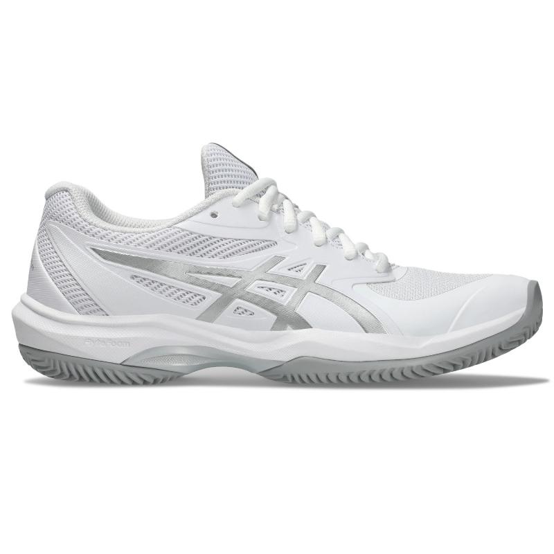 T?nis Asics Game FF Clay Branco Prata Feminino