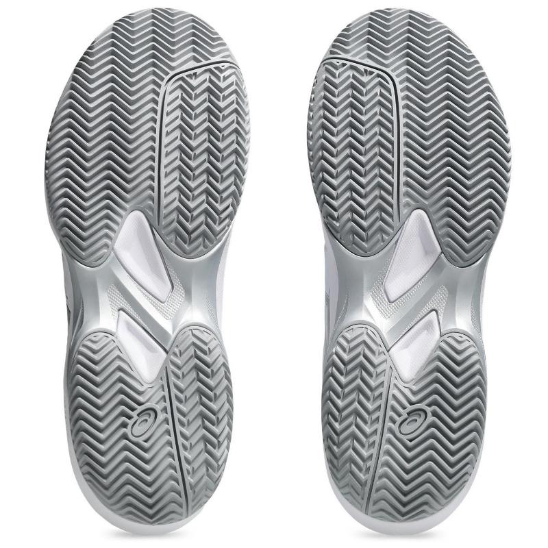 T?nis Asics Game FF Clay Branco Prata Feminino