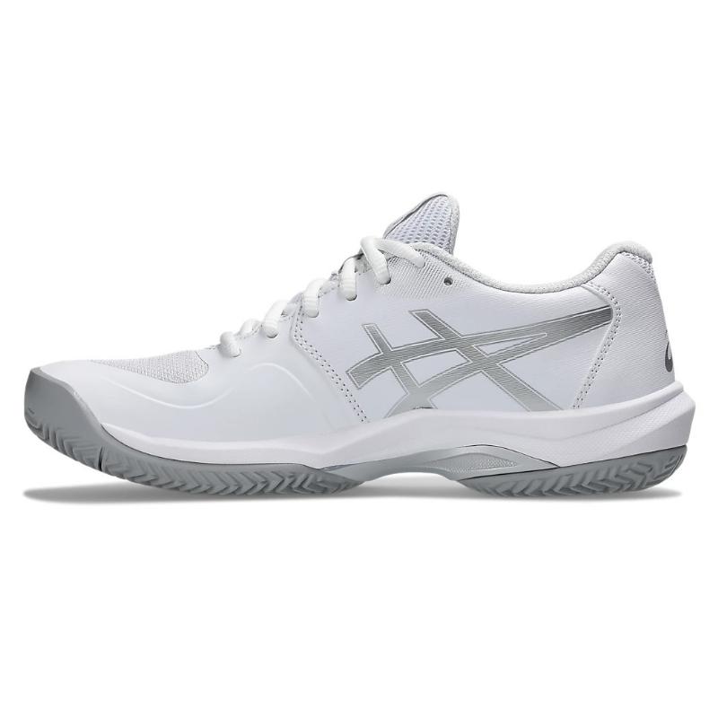 T?nis Asics Game FF Clay Branco Prata Feminino