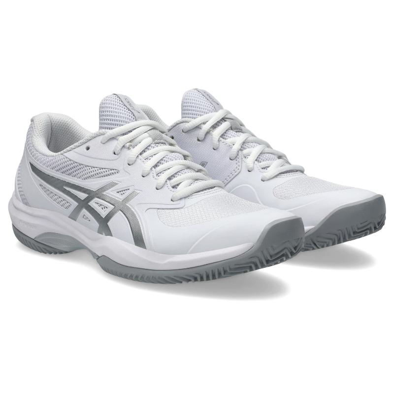 T?nis Asics Game FF Clay Branco Prata Feminino