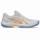 T?nis Asics Game FF Padel Branco Laranja Feminino