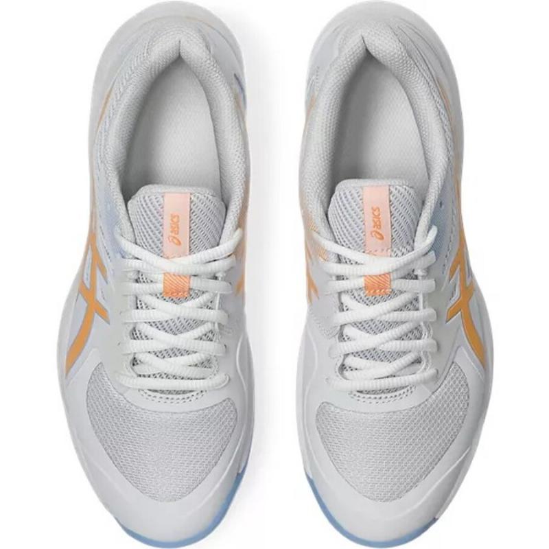 T?nis Asics Game FF Padel Branco Laranja Feminino