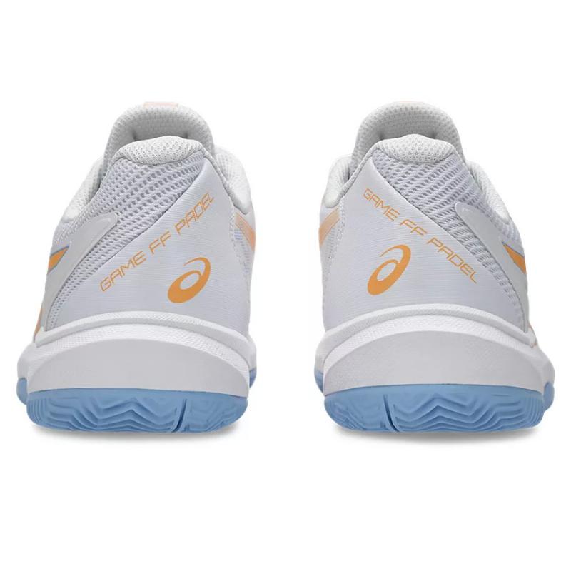 T?nis Asics Game FF Padel Branco Laranja Feminino