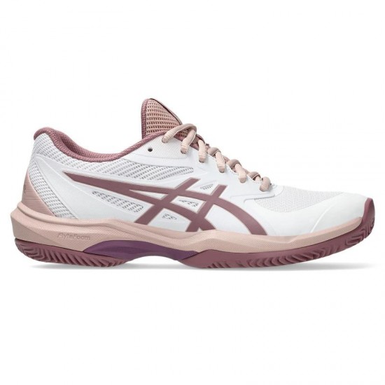 Tenis Asics Game FF Padel Branco Roxo Oxido Feminino