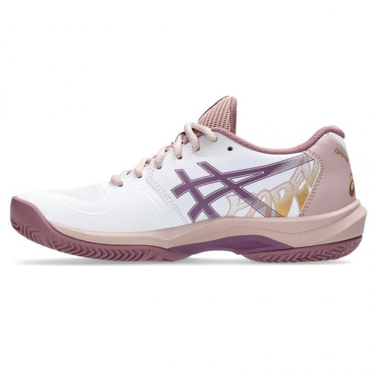 Baskets Femme Asics Game FF Padel White Purple Oxide