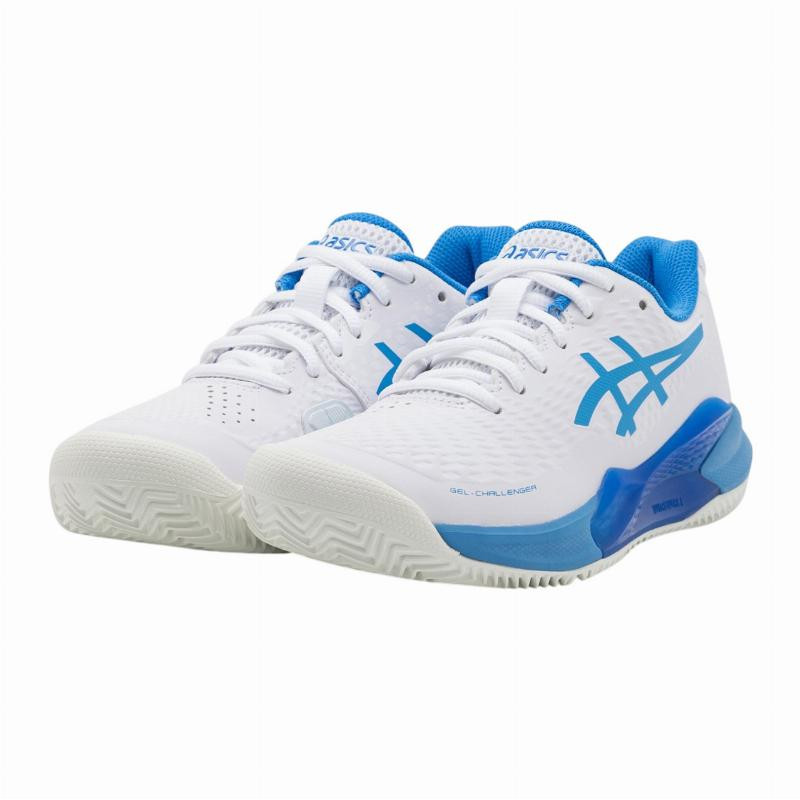 Sneakers Asics Gel Challenger 14 Bianco Blu Donna - TERRA BATTUTA