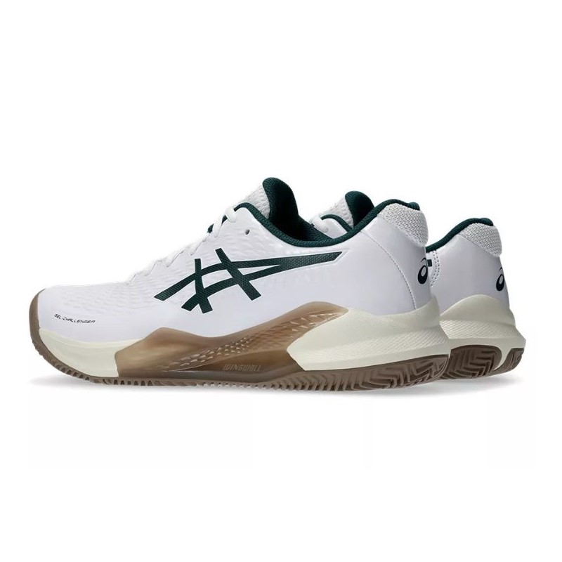 T?nis Asics Gel Challenger 14 Clay Branco Verde Escuro