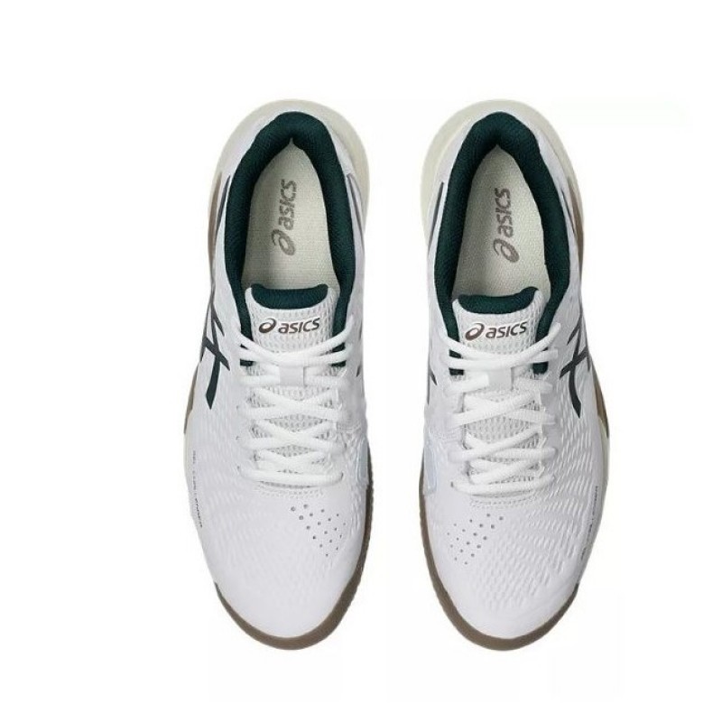T?nis Asics Gel Challenger 14 Clay Branco Verde Escuro