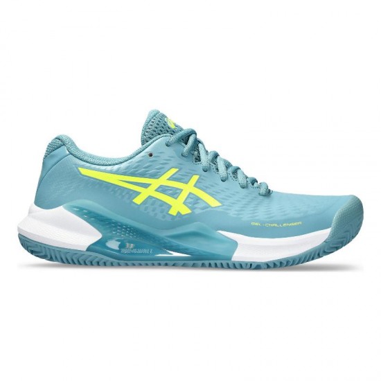 Sneakers Asics Gel Challenger 14 Clay Grey Blue Yellow Neon Women