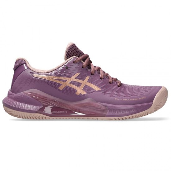 Tenis Asics Gel Challenger 14 Padel Dark Ube Rose Gold para Mulheres