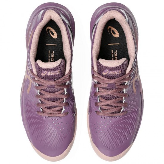 Baskets Femme Asics Gel Challenger 14 Padel Dark Ube Or Rose