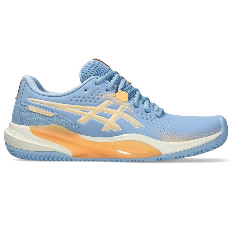 T?nis Asics Gel Challenger 15 Padel Azul Pedra Laranja Feminino