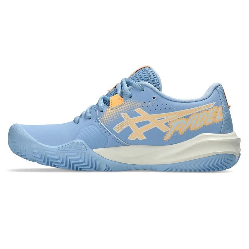T?nis Asics Gel Challenger 15 Padel Azul Pedra Laranja Feminino