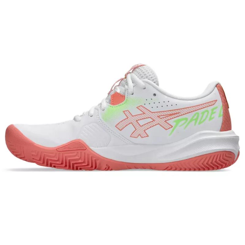 Asics Gel Challenger 15 Padel White Guava Baskets pour femmes