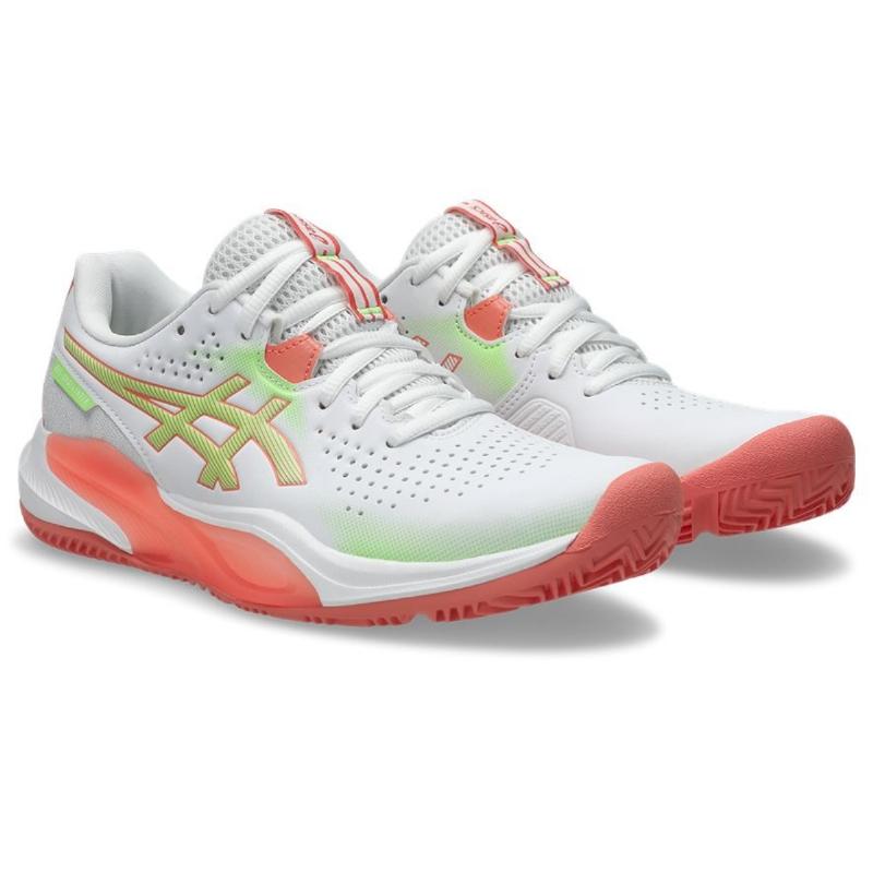 Asics Gel Challenger 15 Padel White Guava Baskets pour femmes
