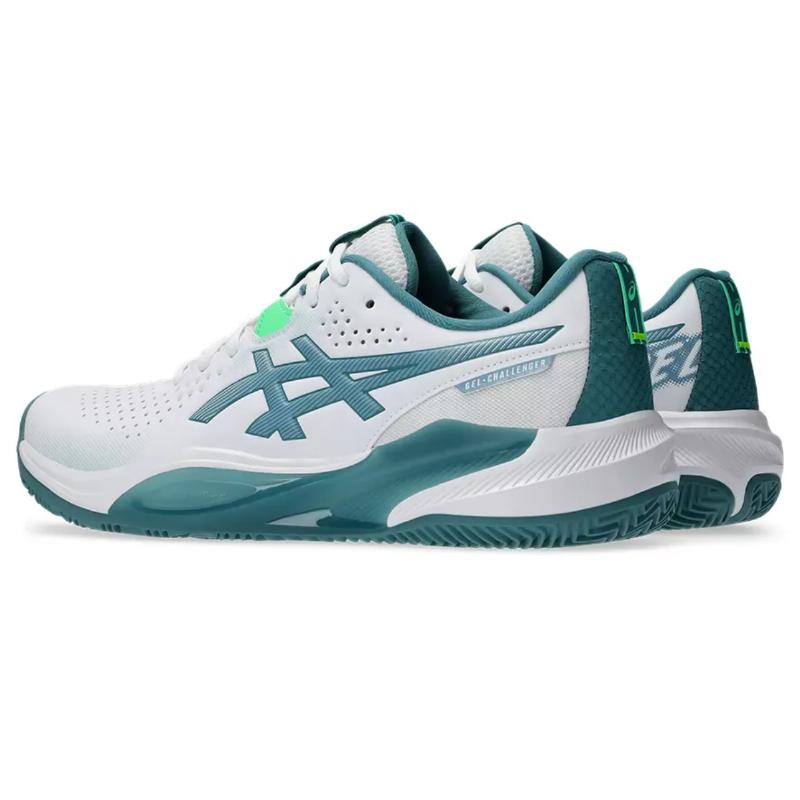 Asics Gel Challenger 15 Padel White Pine Green Sneakers