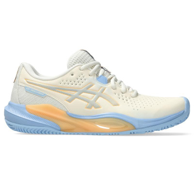 Asics Gel Challenger 15 Padel Creme Azul Pedra Sapatos Femininos