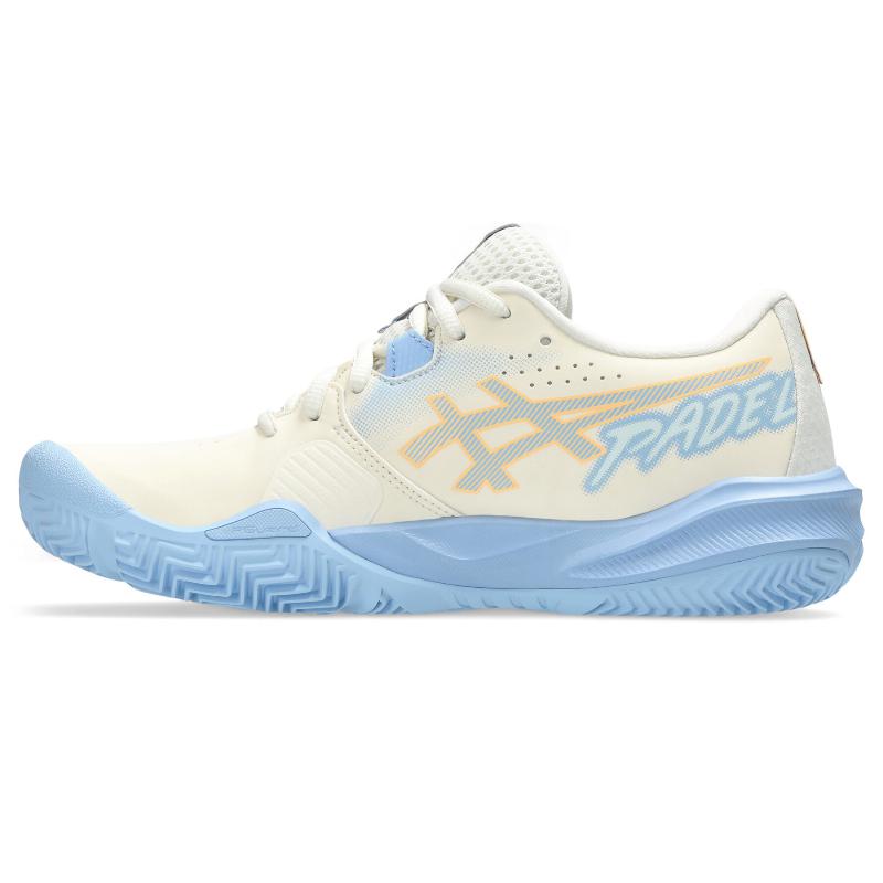 Asics Gel Challenger 15 Padel Creme Azul Pedra Sapatos Femininos