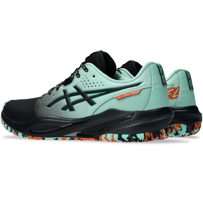 T?nis Asics Gel Challenger 15 Padel Preto Verde Claro
