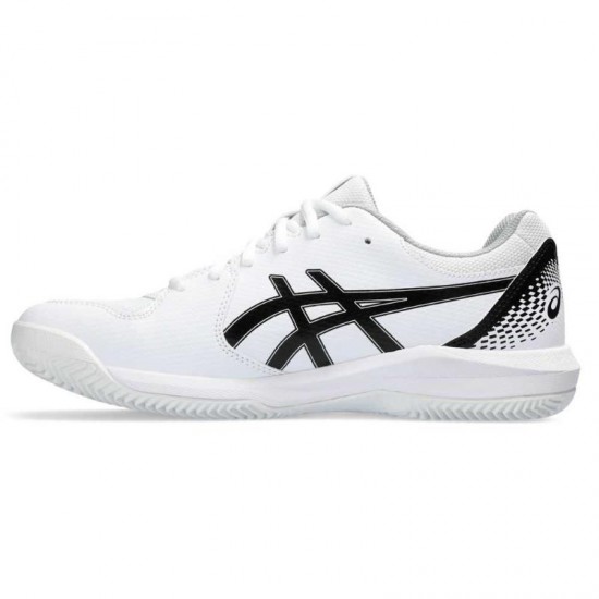 Asics Gel Dedicate 8 Clay White Black Shoes