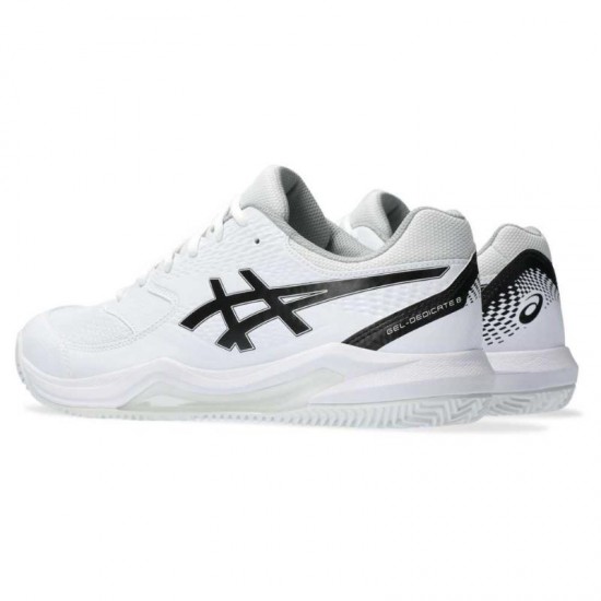 Asics Gel Dedicate 8 Clay White Black Shoes